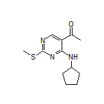 1-[4-(Cyclopentylamino)-2-(methylthio)pyrimidin-5-yl]ethanone