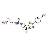 (S)-N-[2-(1-Aminocyclopropyl)ethyl]-3-[3-(4-cyanophenyl)-1,2,4-oxadiazol-5-yl]-3-(trifluoromethyl)pyrrolidine-1-carboxamide