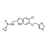 N-[[5-Chloro-6-(thiazol-4-ylmethoxy)-1H-indol-2-yl]methyl]cyclopropanecarboxamide