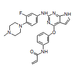 N-[3-[[2-[[3-Fluoro-4-(4-methylpiperazin-1-yl)phenyl]amino]-7H-pyrrolo[2,3-d]pyrimidin-4-yl]oxy]phenyl]acrylamide