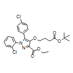 Ethyl 4-[4-(tert-Butoxy)-4-oxobutoxy]-1-(2-chlorophenyl)-5-(4-chlorophenyl)-1H-pyrazole-3-carboxylate