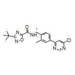 (R)-3-(tert-Butyl)-N-[1-[4-(6-chloropyrimidin-4-yl)-2-methylphenyl]ethyl]-1,2,4-oxadiazole-5-carboxamide