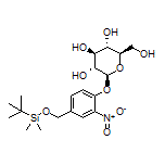 (2S,3R,4S,5S,6R)-2-[4-[[(tert-Butyldimethylsilyl)oxy]methyl]-2-nitrophenoxy]-6-(hydroxymethyl)tetrahydro-2H-pyran-3,4,5-triol(2S,3R,4S,5S,6R)-2-[4-[[(tert-Butyldimethylsilyl)oxy]methyl]-2-nitrophenoxy]-6-(hydroxymethyl)tetrahydro-2H-pyran-3,4,5-triol
