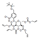 Triallyl [(2R,3R,4S,5R,6S)-2-[[[(allyloxy)carbonyl]oxy]methyl]-6-[4-[[(tert-butyldimethylsilyl)oxy]methyl]-2-nitrophenoxy]tetrahydro-2H-pyran-3,4,5-triyl] Tricarbonate