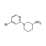 1-(4-Bromopyridin-2-yl)piperidin-3-amine