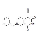 7-Benzyl-1,3-dioxo-1,2,3,4,5,6,7,8-octahydro-2,7-naphthyridine-4-carbonitrile