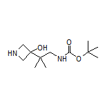 3-[1-(Boc-amino)-2-methyl-2-propyl]azetidin-3-ol