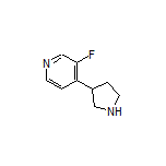 3-Fluoro-4-(pyrrolidin-3-yl)pyridine