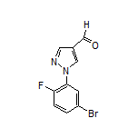 1-(5-Bromo-2-fluorophenyl)-1H-pyrazole-4-carbaldehyde