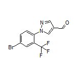 1-[4-Bromo-2-(trifluoromethyl)phenyl]-1H-pyrazole-4-carbaldehyde