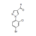 1-(4-Bromo-2-chlorophenyl)-1H-pyrazole-4-carbaldehyde