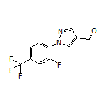 1-[2-Fluoro-4-(trifluoromethyl)phenyl]-1H-pyrazole-4-carbaldehyde