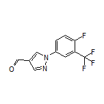 1-[4-Fluoro-3-(trifluoromethyl)phenyl]-1H-pyrazole-4-carbaldehyde