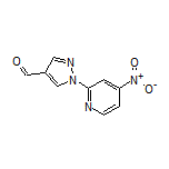 1-(4-Nitropyridin-2-yl)-1H-pyrazole-4-carbaldehyde