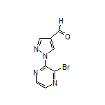 1-(3-Bromopyrazin-2-yl)-1H-pyrazole-4-carbaldehyde