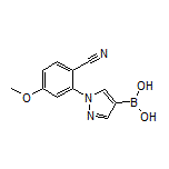 1-(2-Cyano-5-methoxyphenyl)pyrazole-4-boronic Acid