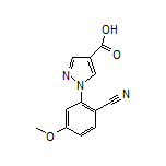 1-(2-Cyano-5-methoxyphenyl)-1H-pyrazole-4-carboxylic Acid