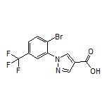 1-[2-Bromo-5-(trifluoromethyl)phenyl]-1H-pyrazole-4-carboxylic Acid
