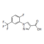 1-[2-Fluoro-5-(trifluoromethyl)phenyl]-1H-pyrazole-4-carboxylic Acid