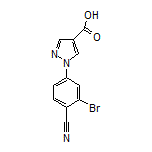 1-(3-Bromo-4-cyanophenyl)-1H-pyrazole-4-carboxylic Acid