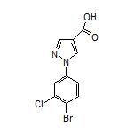 1-(4-Bromo-3-chlorophenyl)-1H-pyrazole-4-carboxylic Acid
