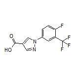 1-[4-Fluoro-3-(trifluoromethyl)phenyl]-1H-pyrazole-4-carboxylic Acid