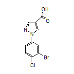 1-(3-Bromo-4-chlorophenyl)-1H-pyrazole-4-carboxylic Acid