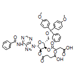 N-Benzoyl-5’-O-[bis(4-methoxyphenyl)(phenyl)methyl]-2’,3’-bis-O-(3-carboxypropanoyl)adenosine