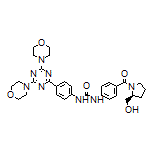 (S)-1-[4-(4,6-Dimorpholino-1,3,5-triazin-2-yl)phenyl]-3-[4-[2-(hydroxymethyl)pyrrolidine-1-carbonyl]phenyl]urea