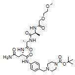 (S)-N1-[4-[(4-Boc-piperazin-1-yl)methyl]phenyl]-2-[(9S,12S)-9,12-dimethyl-7,10-dioxo-2,5-dioxa-8,11-diazatridecanamido]succinamide