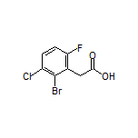 2-Bromo-3-chloro-6-fluorophenylacetic Acid