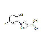 1-(2-Chloro-5-fluorophenyl)pyrazole-4-boronic Acid