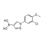 1-(3-Chloro-4-methoxyphenyl)pyrazole-4-boronic Acid