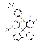 3’,6’-Di-tert-butyl-12’-chloro-11’-fluorospiro[fluorene-9,8’-indolo[3,2,1-de]acridine]