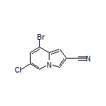 8-Bromo-6-chloroindolizine-2-carbonitrile