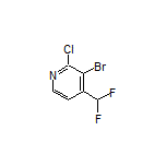 3-Bromo-2-chloro-4-(difluoromethyl)pyridine
