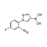 1-(2-Cyano-4-fluorophenyl)pyrazole-4-boronic Acid