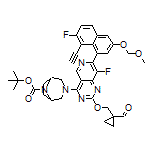 1-[[[4-(8-Boc-3,8-diazabicyclo[3.2.1]octan-3-yl)-7-[8-ethynyl-7-fluoro-3-(methoxymethoxy)naphthalen-1-yl]-8-fluoropyrido[4,3-d]pyrimidin-2-yl]oxy]methyl]cyclopropanecarbaldehyde