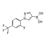 1-[2-Fluoro-4-(trifluoromethyl)phenyl]pyrazole-4-boronic Acid