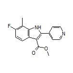 Methyl 6-Fluoro-7-methyl-2-(pyridin-4-yl)-1H-indole-3-carboxylate