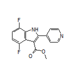Methyl 4,7-Difluoro-2-(pyridin-4-yl)-1H-indole-3-carboxylate