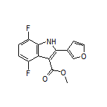 Methyl 4,7-Difluoro-2-(furan-3-yl)-1H-indole-3-carboxylate