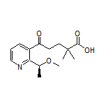 (S)-5-[2-(1-Methoxyethyl)pyridin-3-yl]-2,2-dimethyl-5-oxopentanoic Acid