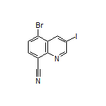 5-Bromo-3-iodoquinoline-8-carbonitrile