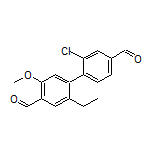 2’-Chloro-2-ethyl-5-methoxybiphenyl-4,4’-dicarbaldehyde