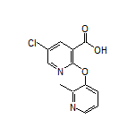 5-Chloro-2-[(2-methylpyridin-3-yl)oxy]nicotinic Acid