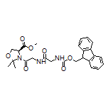 Methyl (S)-3-[2-[2-(Fmoc-amino)acetamido]acetyl]-2,2-dimethyloxazolidine-4-carboxylate