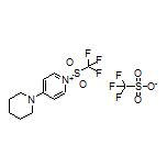 4-(Piperidin-1-yl)-1-[(trifluoromethyl)sulfonyl]pyridin-1-ium Trifluoromethanesulfonate