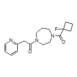 1-[4-(1-Fluorocyclobutanecarbonyl)-1,4-diazepan-1-yl]-2-(pyridin-2-yl)ethanone
