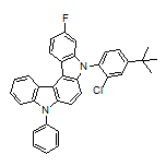 5-[4-(tert-Butyl)-2-chlorophenyl]-3-fluoro-8-phenyl-5,8-dihydroindolo[2,3-c]carbazole